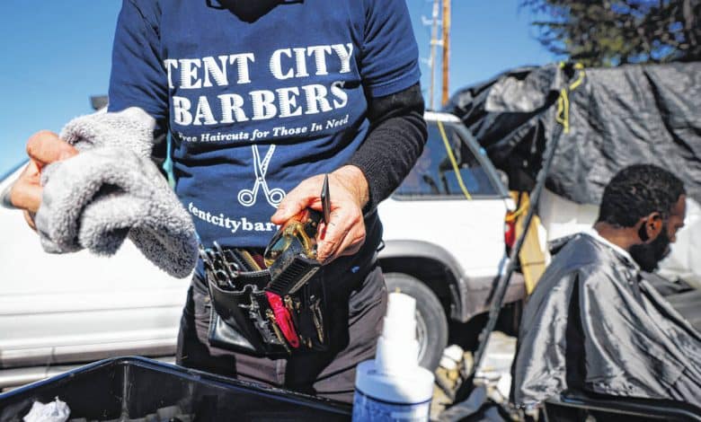 ‘Magnificence will save the world’: Tent Metropolis Barbers provides hope to unhoused