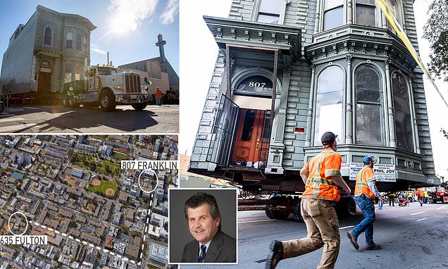 139-year-old San Francisco home ROLLED to new location blocks away