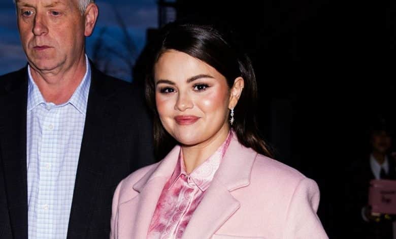 Selena Gomez Wears Bubblegum Pink Minidress to Uncommon Magnificence Occasion