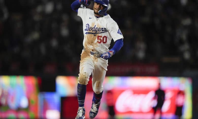 Mookie Betts hits main league-leading fifth dwelling run, leads Dodgers to 5-4 victory over Giants