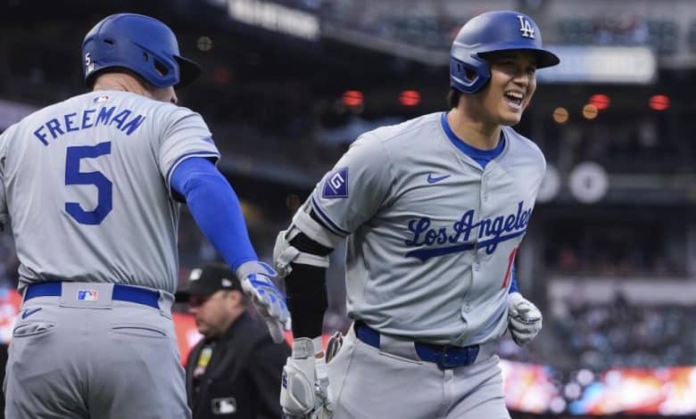 Shohei Ohtani hits solo dwelling run, RBI double as Dodgers pound Giants 10-2