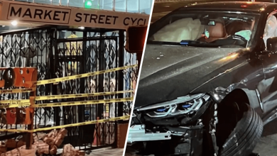 Automobile crash damages San Francisco bike store – NBC Bay Space
